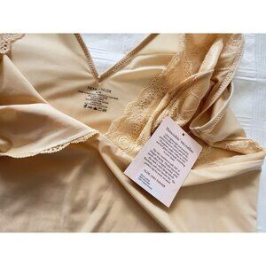 Nearly Nude Slip Sz XL Thinvisible Style RH27U002 Toasted Almond Lingerie Lace
